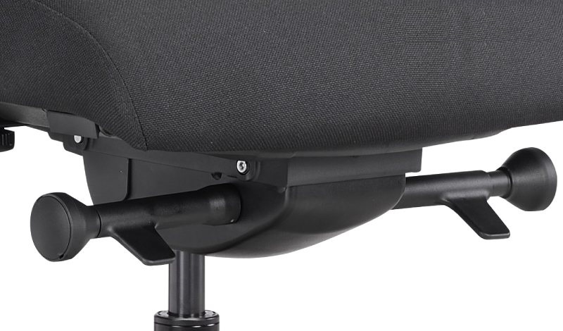 Эргономичное кресло Falto FIRST (наклон вперёд, зауженная спинка, ткань, чёрный)