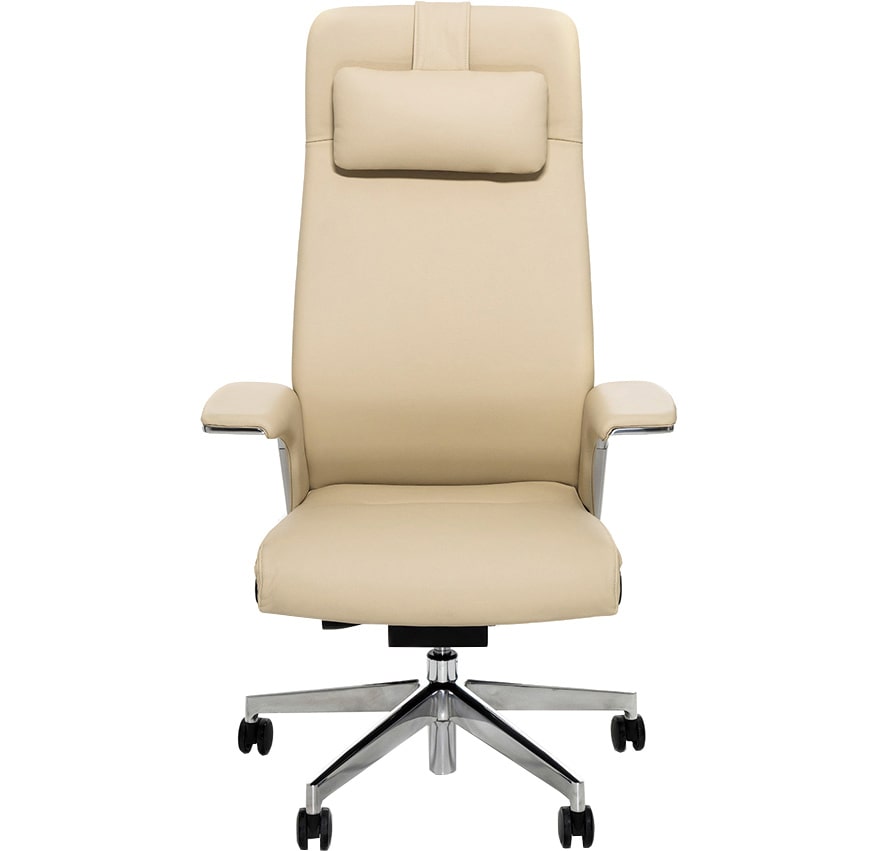 Эргономичное кресло руководителя Soho Design Match HB бежевая кожа