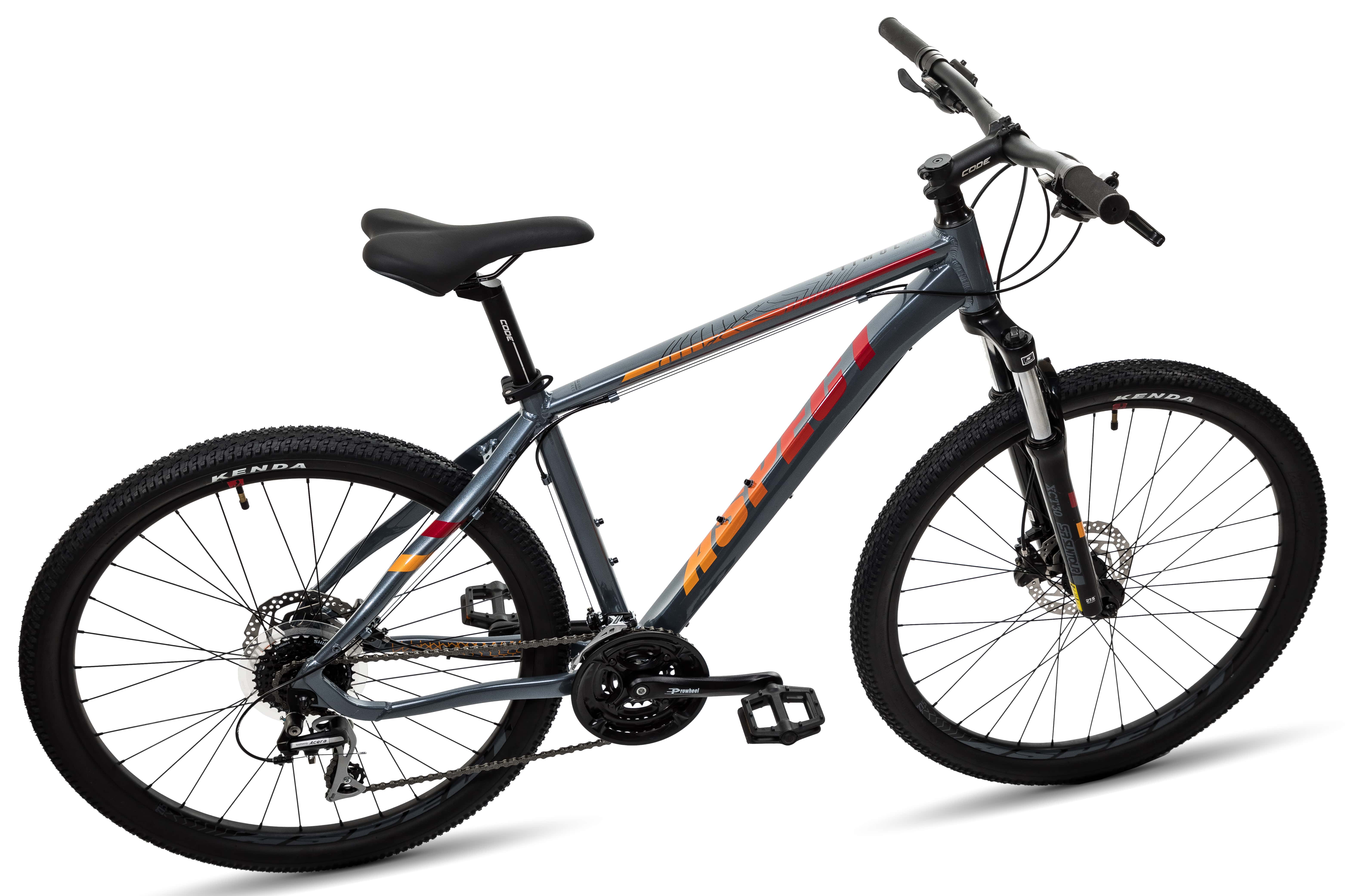 Велосипед Aspect STIMUL 27.5 16" Серо-оранжевый (2022)