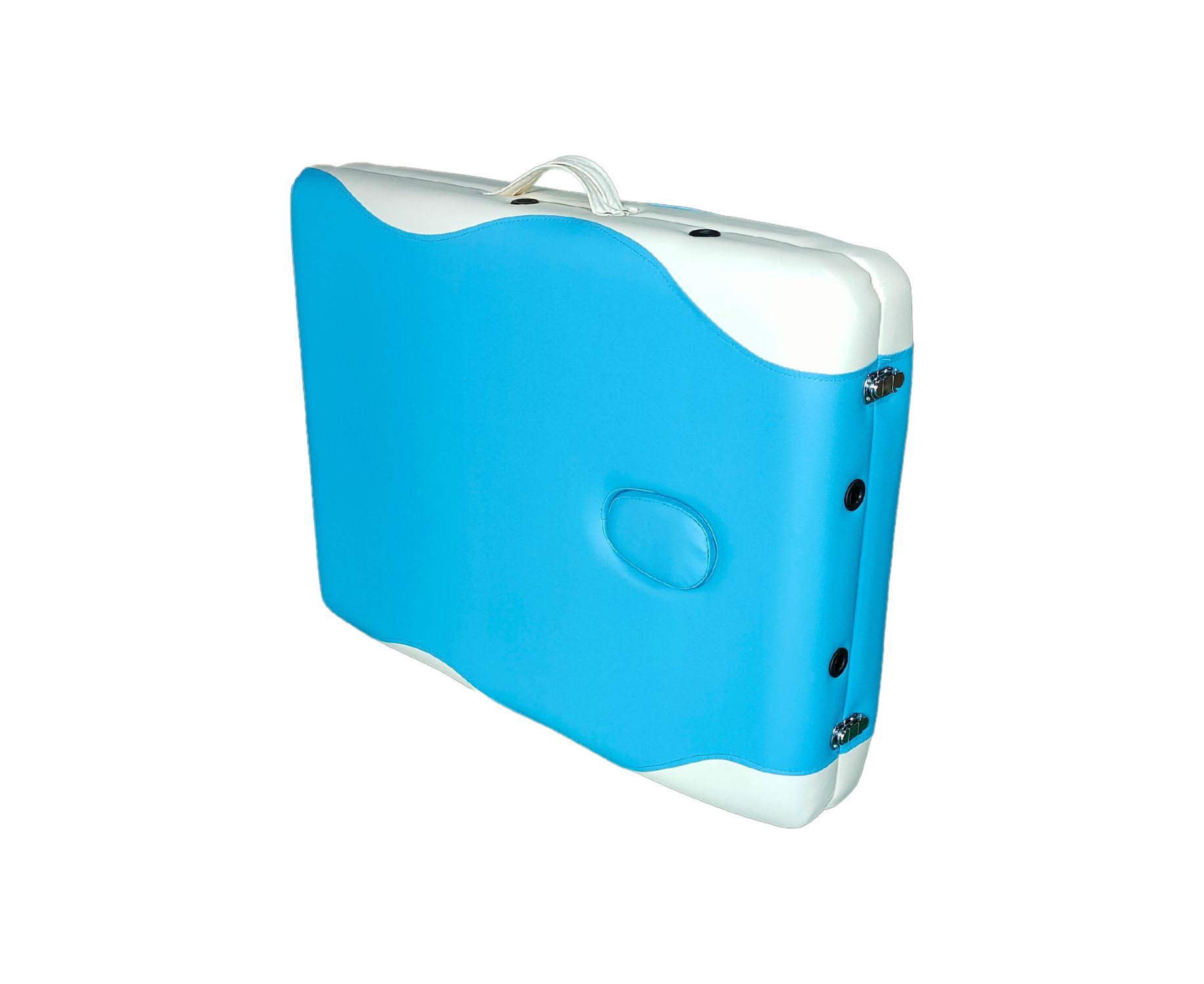 Складной массажный стол DFC NIRVANA, Elegant DELUXE, голубой/бежевый