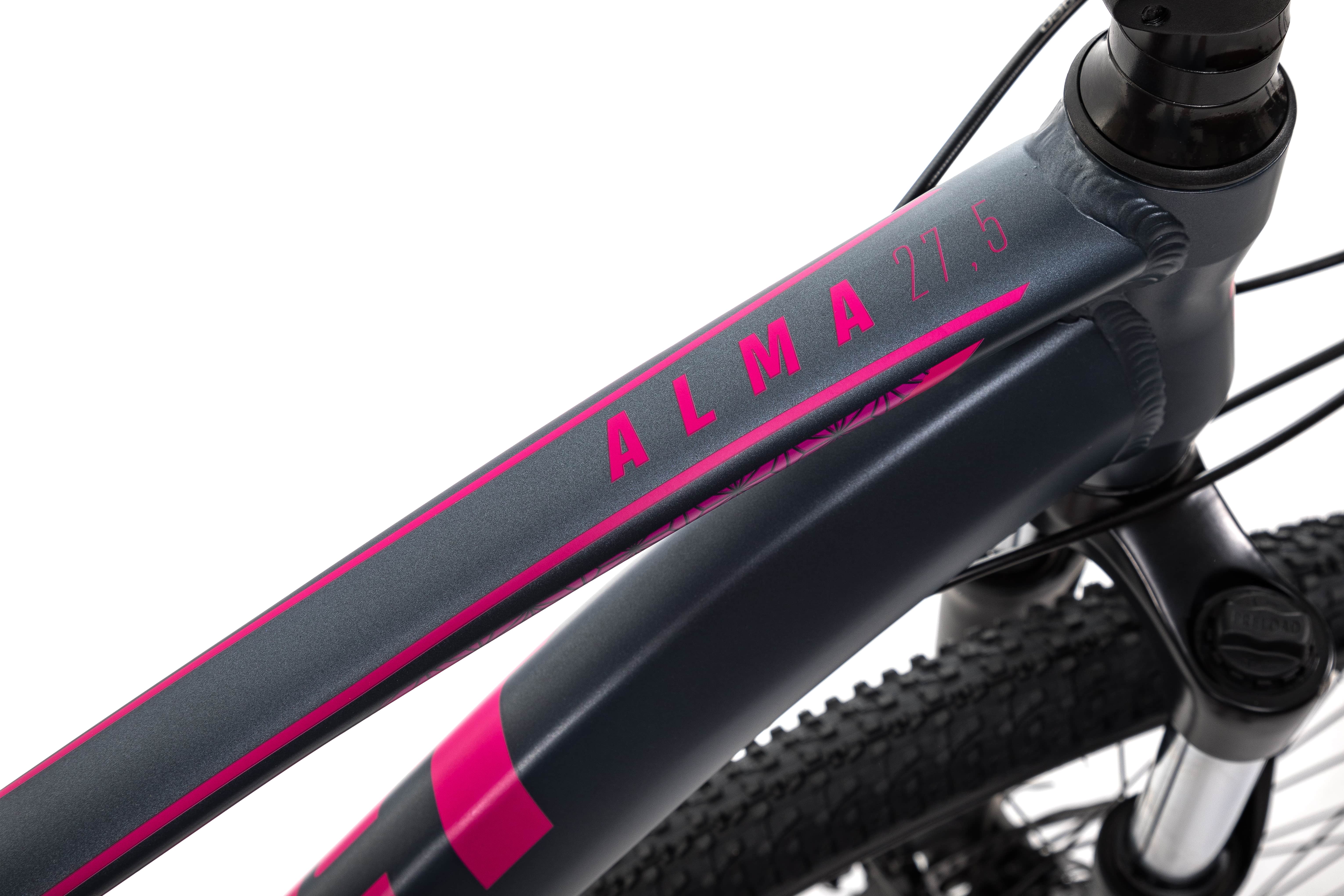 Велосипед Aspect ALMA 27.5 18" Черно-розовый (2022)
