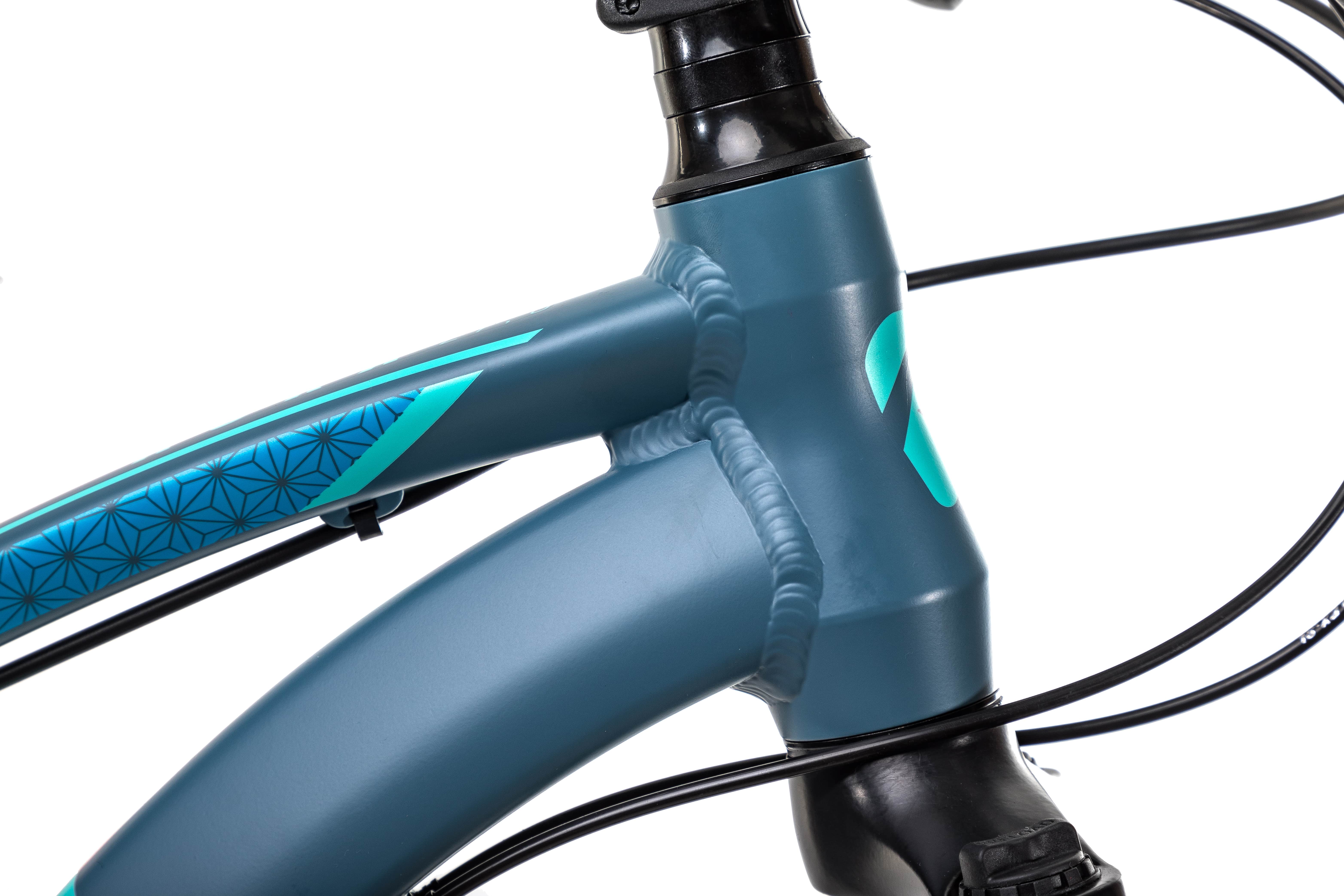 Велосипед Aspect AURA 27.5 14.5" Серо-бирюзовый (2022)