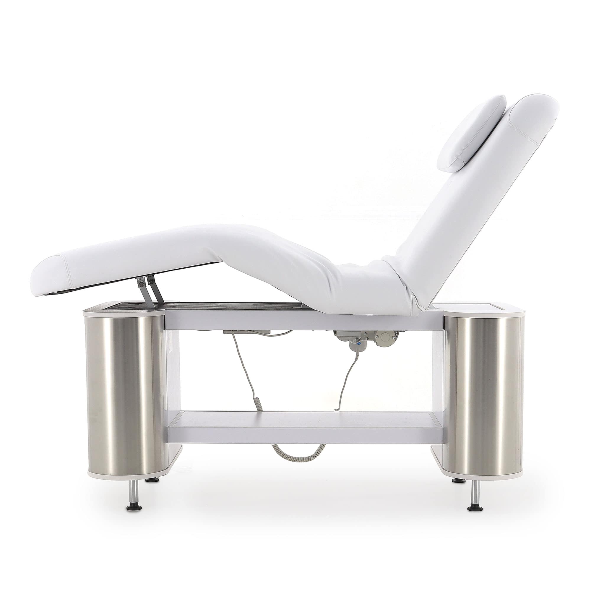 Стационарный массажный стол Med-Mos ММКМ-2 (КО-152Д-01), белый