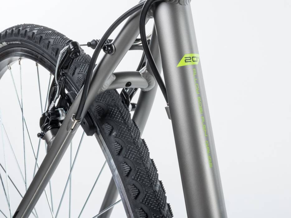 Велосипед Author Compact 20" (22) серебро/салатовый