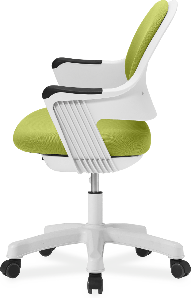 Детское эргономичное кресло Falto ROBO (слайдер сиденья, подножка, ткань, зелёный)