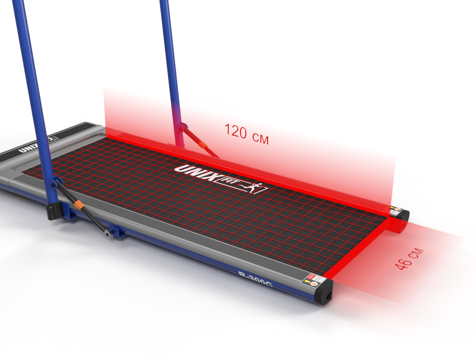 Беговая дорожка Unix Fit R-300C Blue