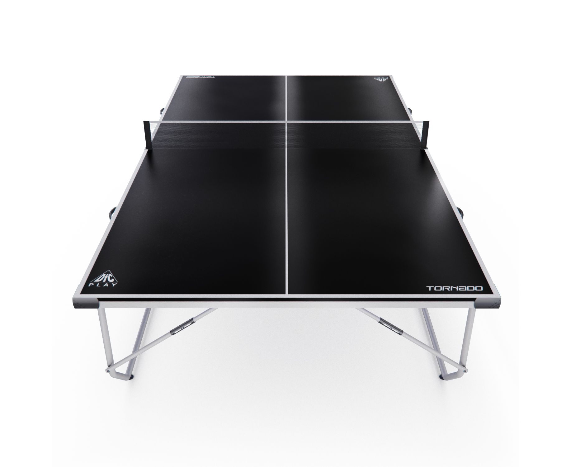Теннисный стол DFC Tornado Home Compact для помещения, черный, складной