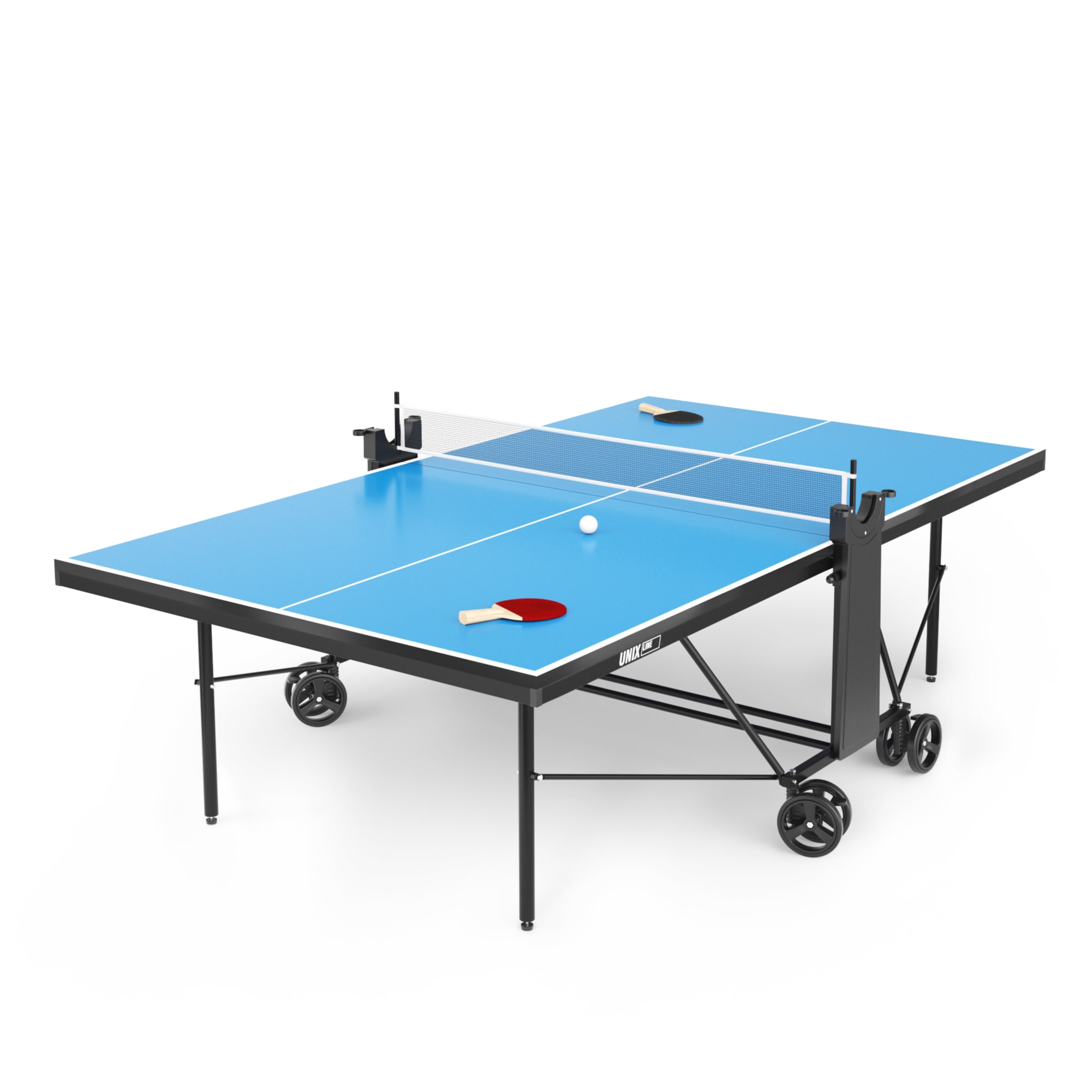 Теннисный стол UNIX line Compact indoor 18 mm MDF (Blue)