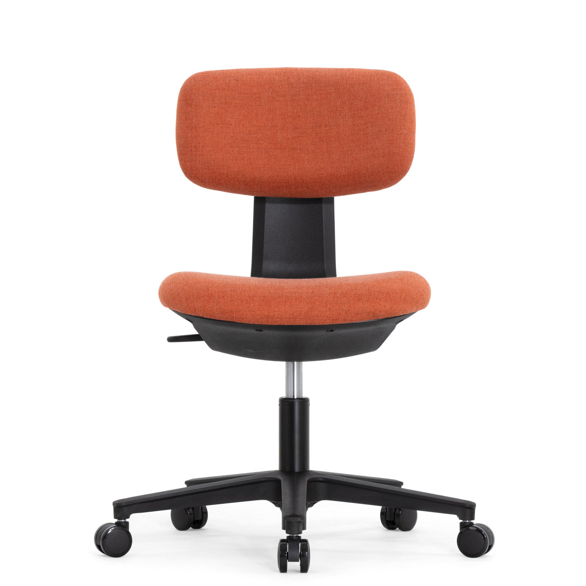 Эргономичное кресло Falto Rookie Plus (поворот спинки, ткань, каркас чёрный, оранжевый)