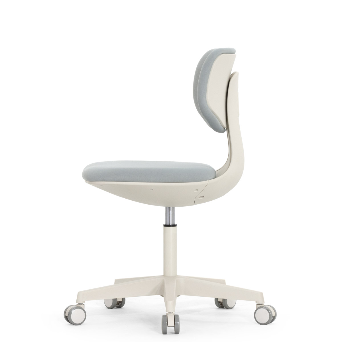 Эргономичное кресло Falto Rookie (регулируемая спинка, ткань, каркас светлый, серый)