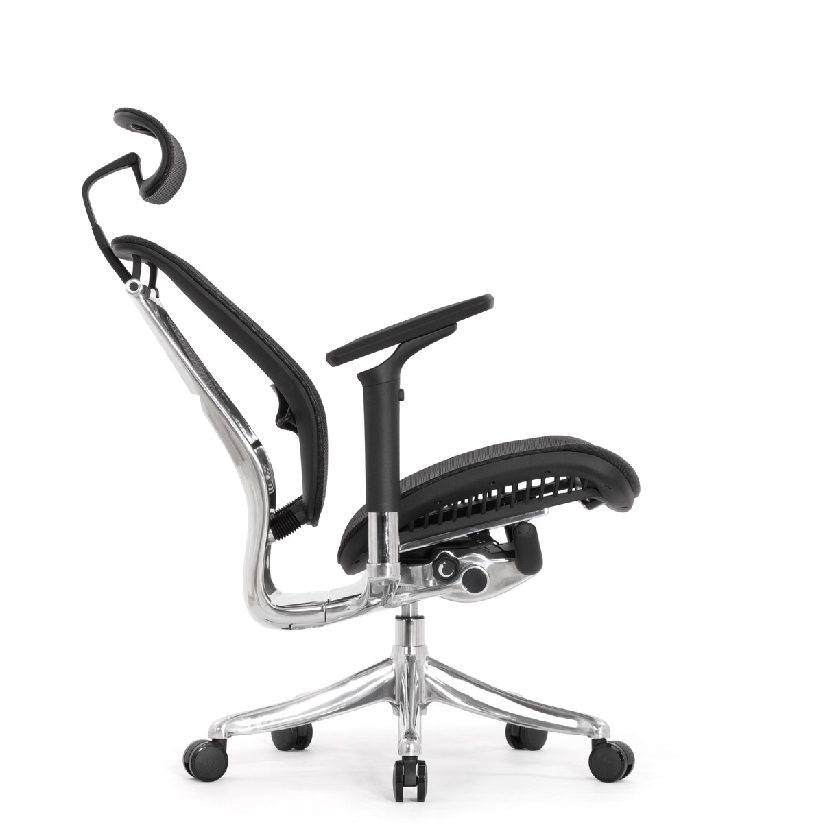 Эргономичное кресло Falto Spring 2 (поясничный валик, подлокотники 6D (360), сетка, чёрный)