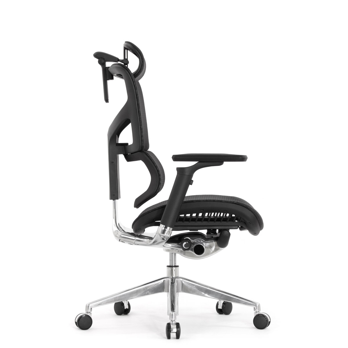 Эргономичное кресло Falto Sail 2 (динамичный поясничный упор, подлокотники 6D (360), сетка, чёрный)