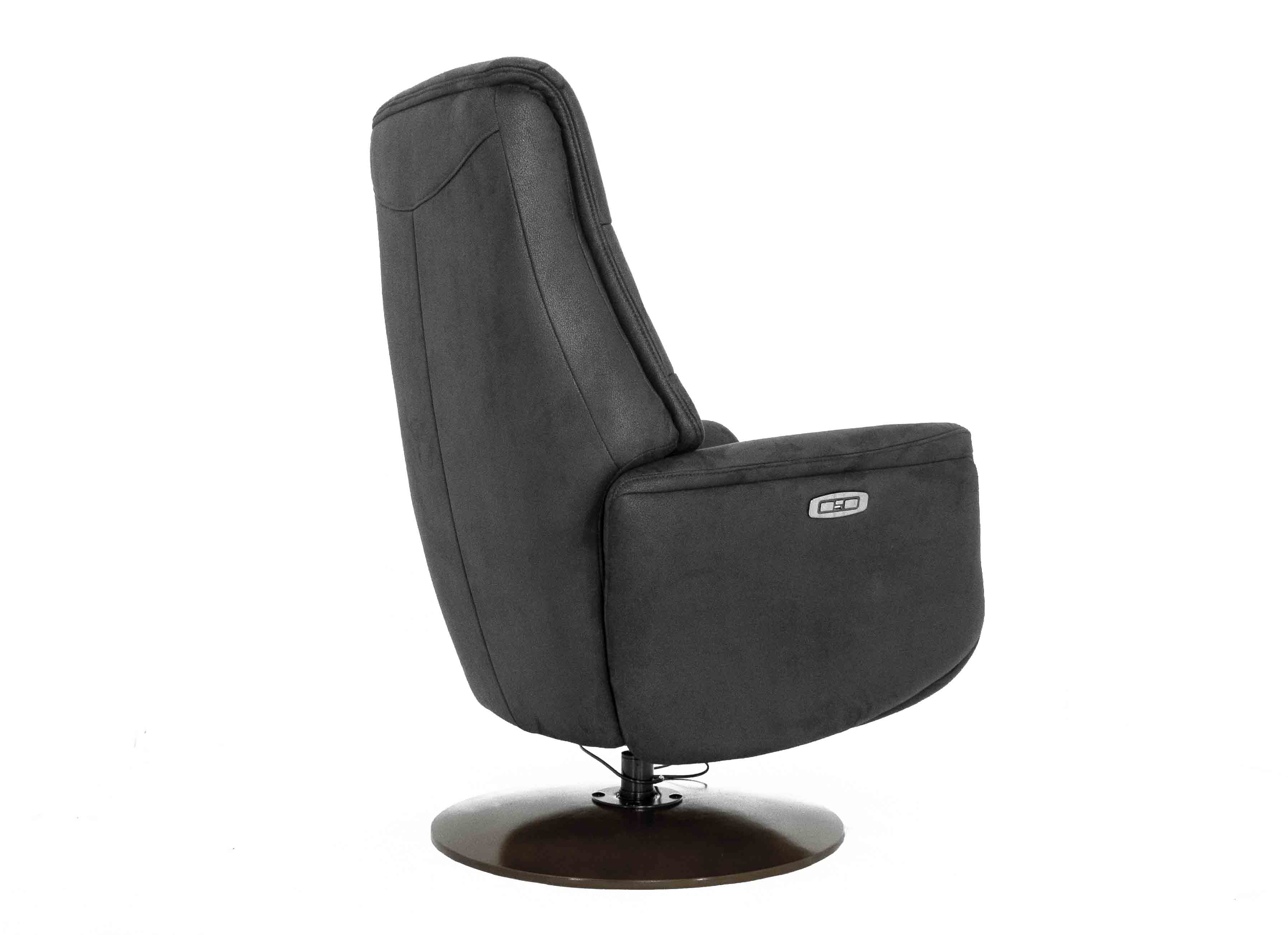 Кресло-реклайнер Falto Zero (2 мотора, zero, искусственный нубук, чёрный)