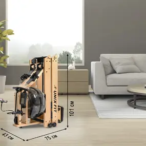Гребной тренажер Unix Fit Wood Rower Light