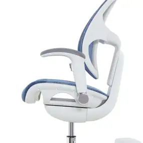 Детское эргономичное кресло Falto ORTO (корсетная спинка, слайдер, подлокотники 3D, сетка, синий)