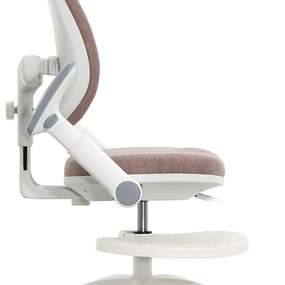 Детское эргономичное кресло Falto KIDS MAX DUO-P, ППУ латекс, спинка корсет, подножка, подлокотник 3D, обивка (розовый)