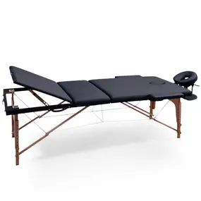 Складной массажный стол Unix  Standard 3 Section Black