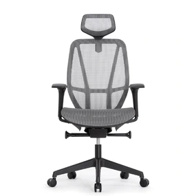 Эргономичное кресло Falto HOP ECO (удлинённое сиденье, сетка, серый)
