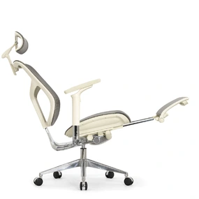 Эргономичное кресло Falto Star 2 с подножкой (подлокотники 6D (360), сетка, цвет светлый)